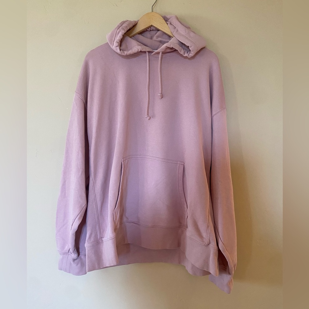 Aritzia TNA Fleece Airy AF Pink Hoodie